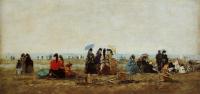 Boudin, Eugene - The Beach at Trouville